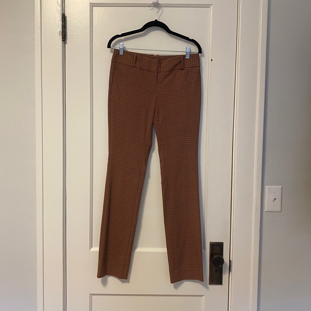 The Limited low rise herringbone stretch dress pants.